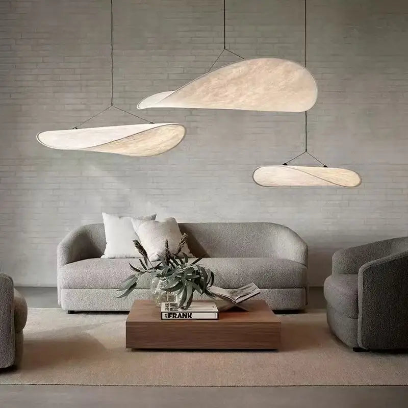 Hira | Silk Paper Wave Pendant Light