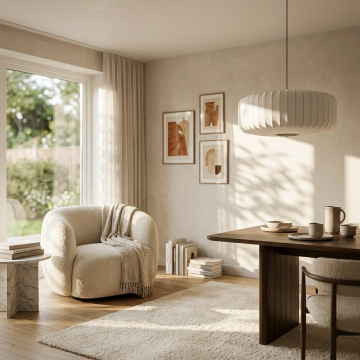 Furu | Fabric Silk Pendant Light