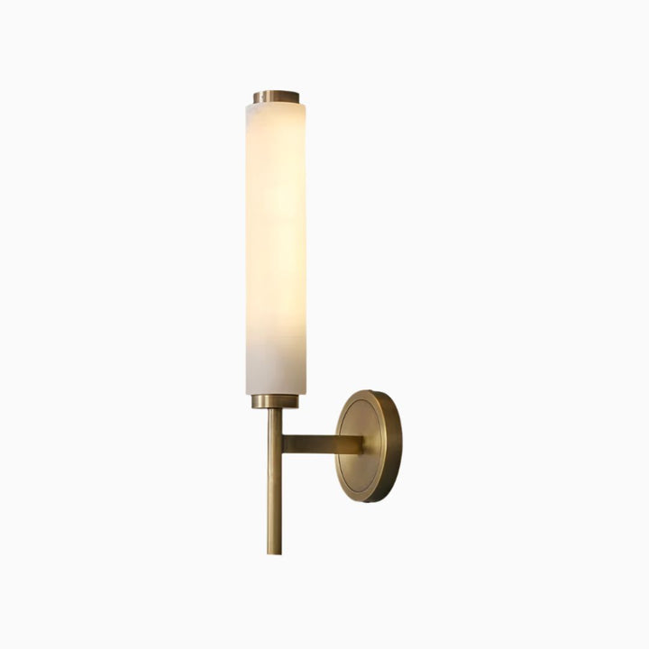 Alekos | Marble and Brass Wall Sconce for Bedroom & Entryway