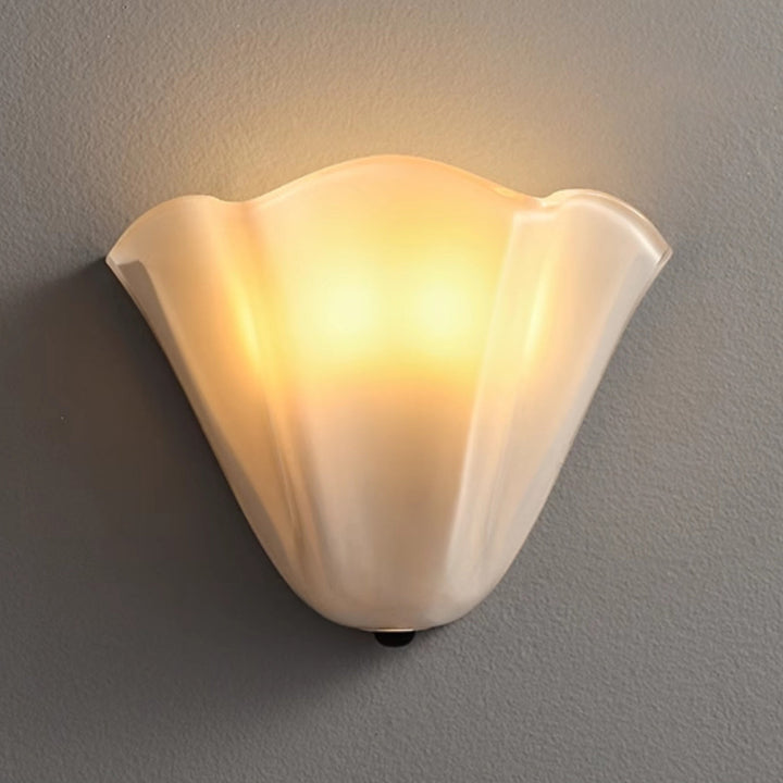 Vika | Milk Glass Wall Sconce
