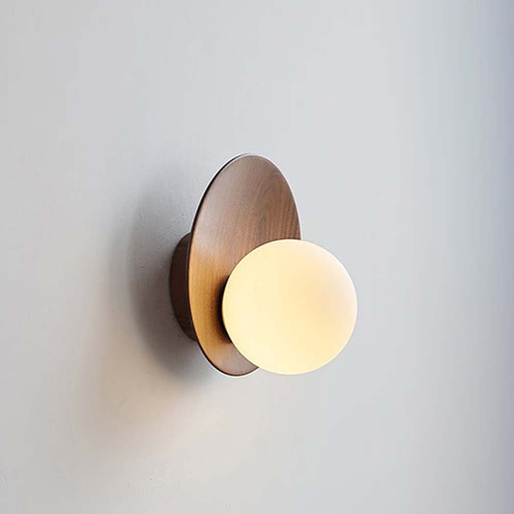 Folde | Wood Globe Wall Sconce