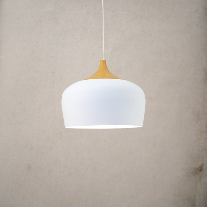 Nordic Style Kitchen Pendant Light- Aluminum & Wood- Akiro - Louve Lights