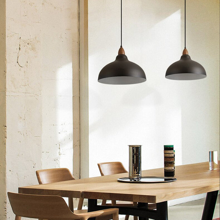 Natural Rustic Hanging Light - Kitchen, Dining Room Pendant Light - Mihalis - Louve Lights