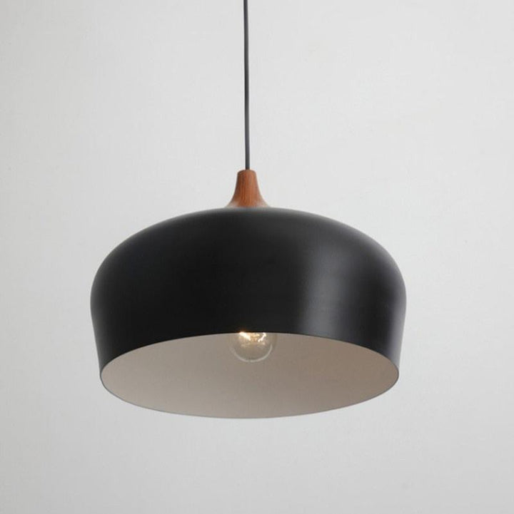Nordic Style Kitchen Pendant Light- Aluminum & Wood- Akiro - Louve Lights