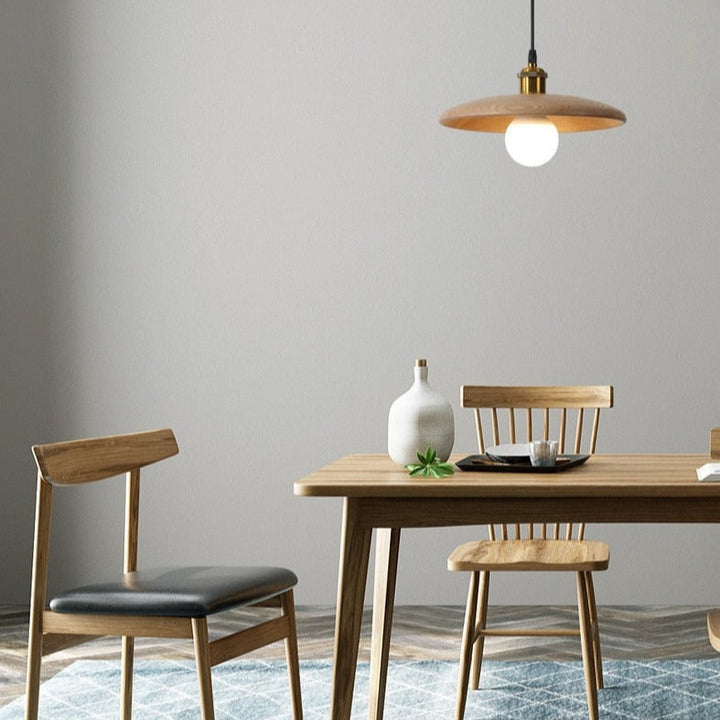 Solid Wood Pendant Light - Kitchen Island & Dining Room Pendant Light - Jodis - Louve Lights