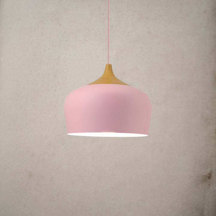 Nordic Style Kitchen Pendant Light- Aluminum & Wood- Akiro - Louve Lights