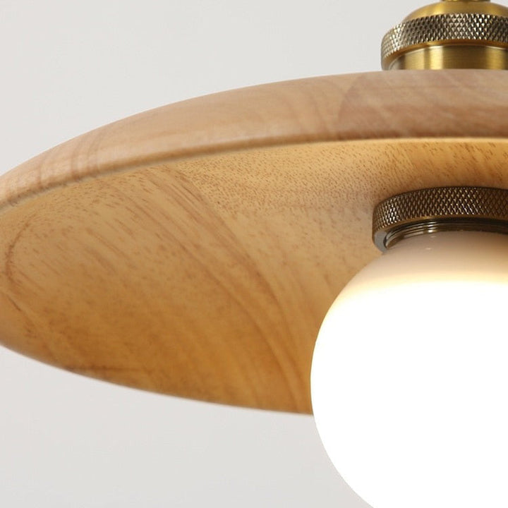 Solid Wood Pendant Light - Kitchen Island & Dining Room Pendant Light - Jodis - Louve Lights