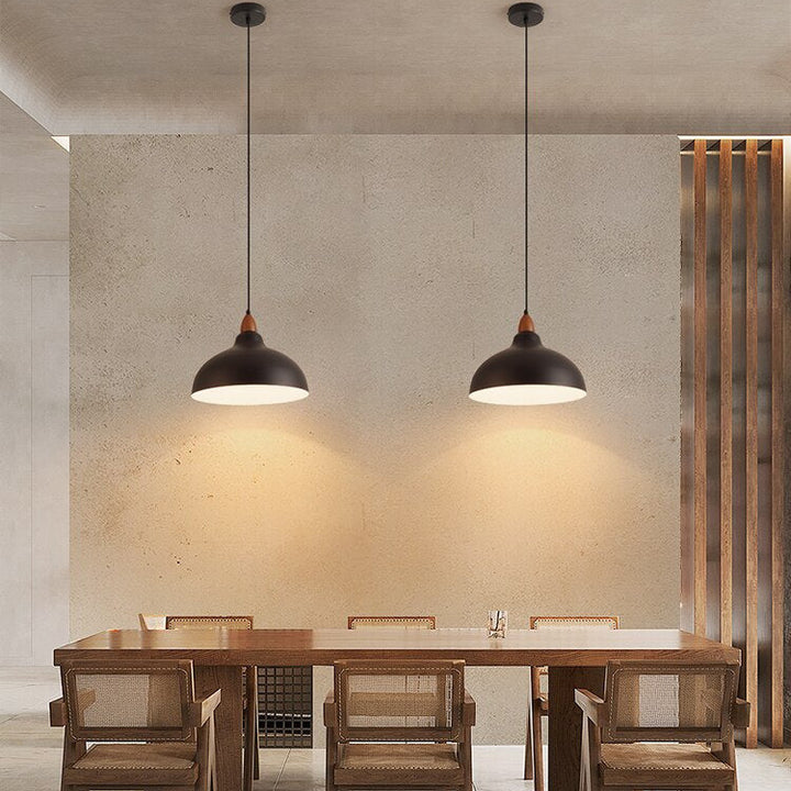 Natural Rustic Hanging Light - Kitchen, Dining Room Pendant Light - Mihalis - Louve Lights