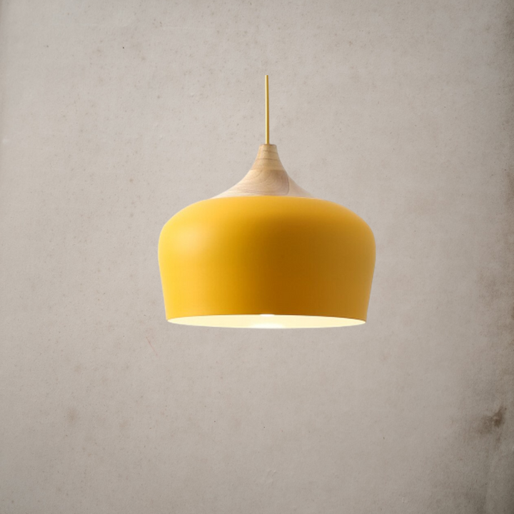 Nordic Style Kitchen Pendant Light- Aluminum & Wood- Akiro - Louve Lights