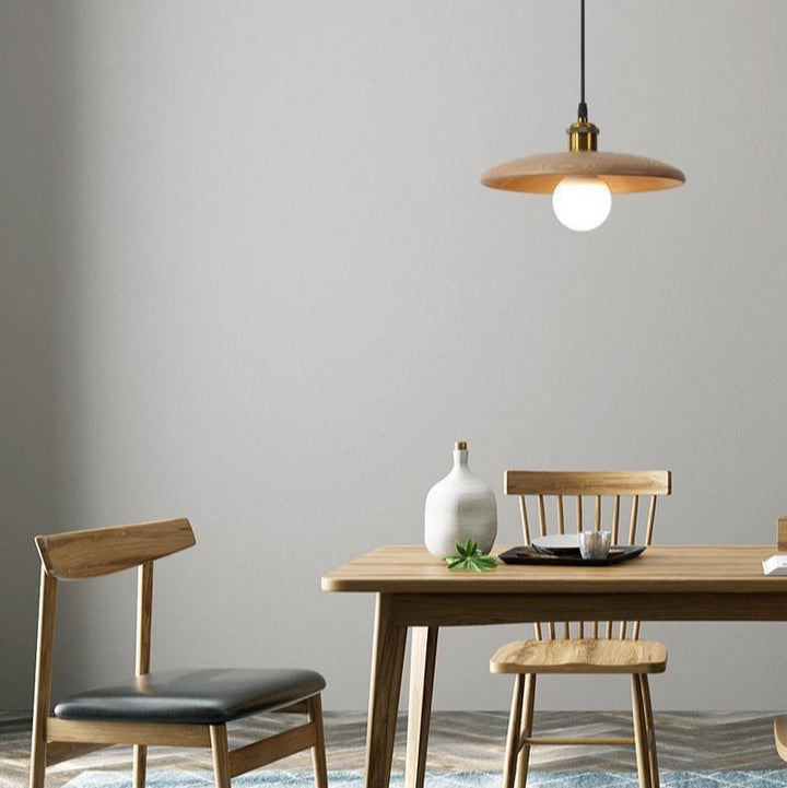 Solid Wood Pendant Light - Kitchen Island & Dining Room Pendant Light - Jodis - Louve Lights