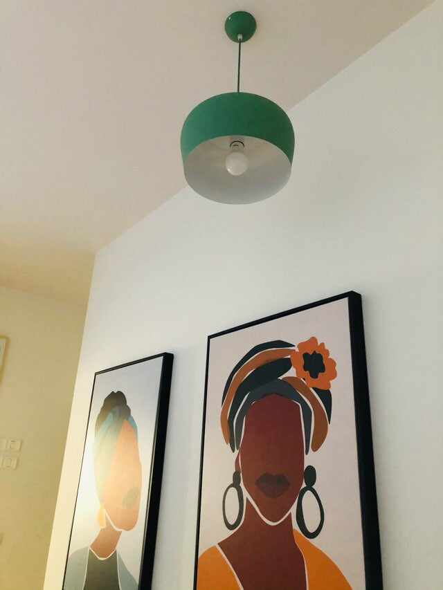 Nordic Style Kitchen Pendant Light- Aluminum & Wood- Akiro - Louve Lights