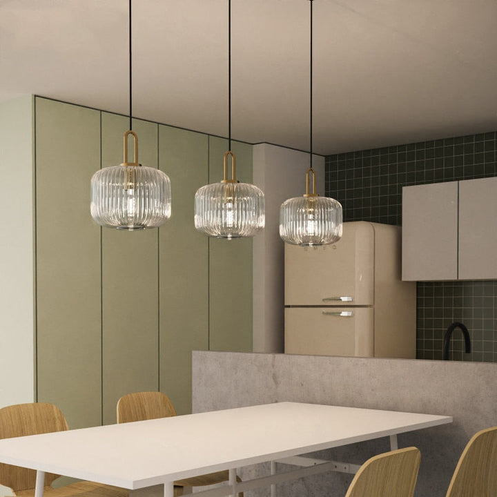 Vintage Glass Pendant Lights - Inga - Louve Lights