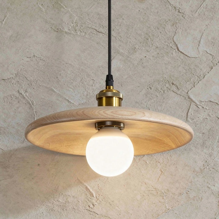Jodis | Solid Wood Disc Pendant Light