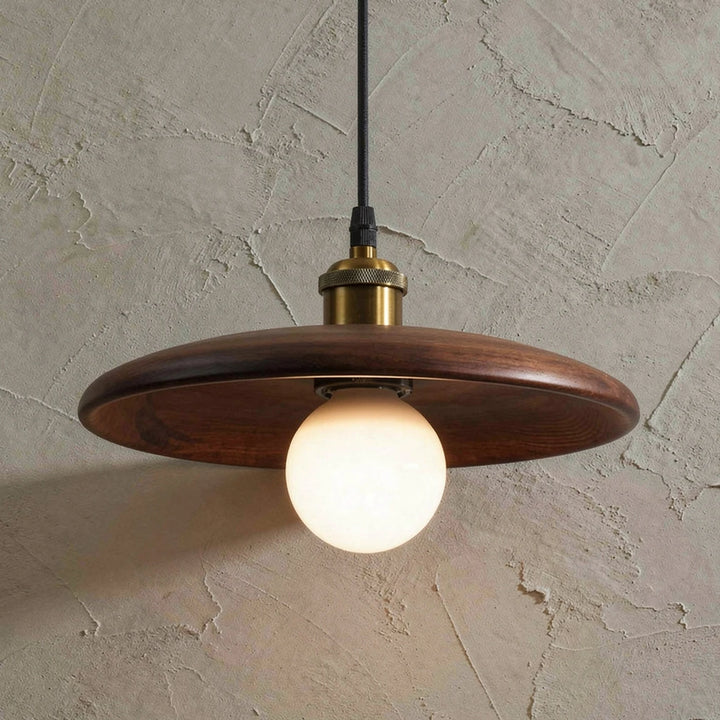 Jodis | Solid Wood Disc Pendant Light