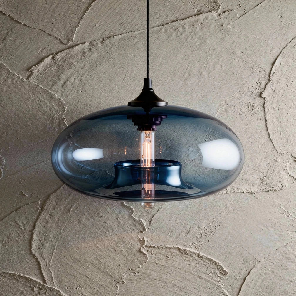Tama | Tinted Glass Oval Pendant Light
