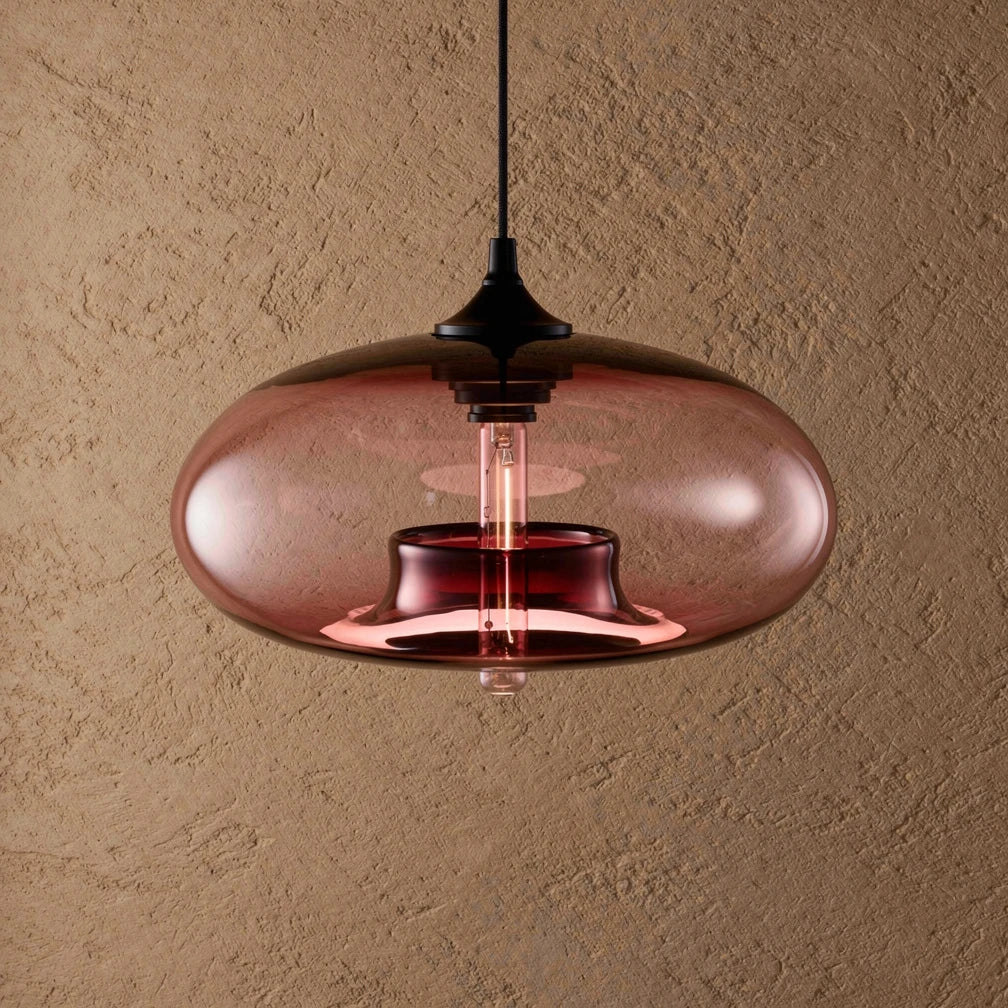 Tama | Tinted Glass Oval Pendant Light
