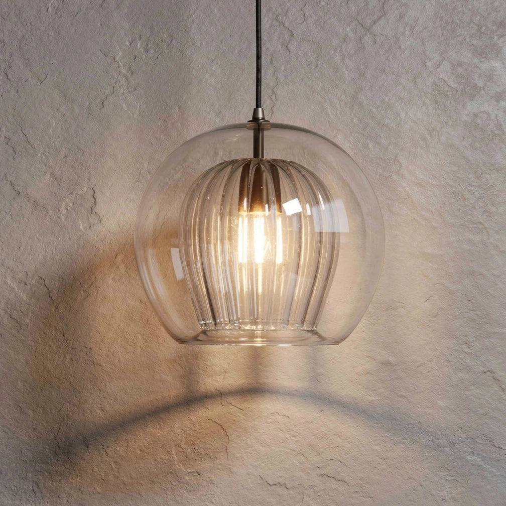 Tsubo | Clear Glass Globe Pendant Light