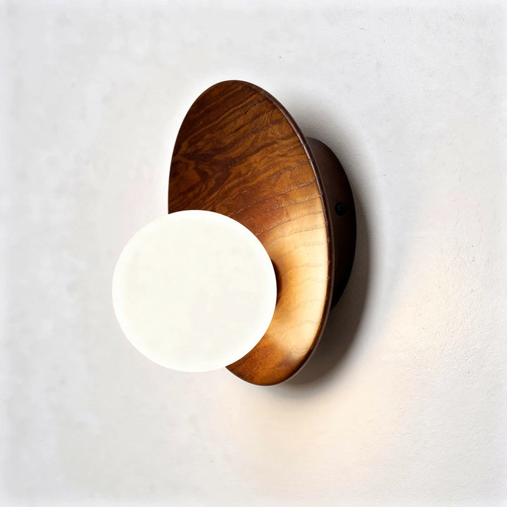 Folde | Wood Globe Wall Sconce