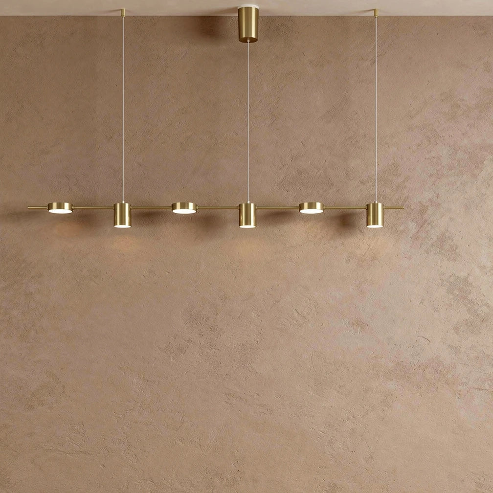 Rosalina | Metal Linear Multi-Head Pendant Light