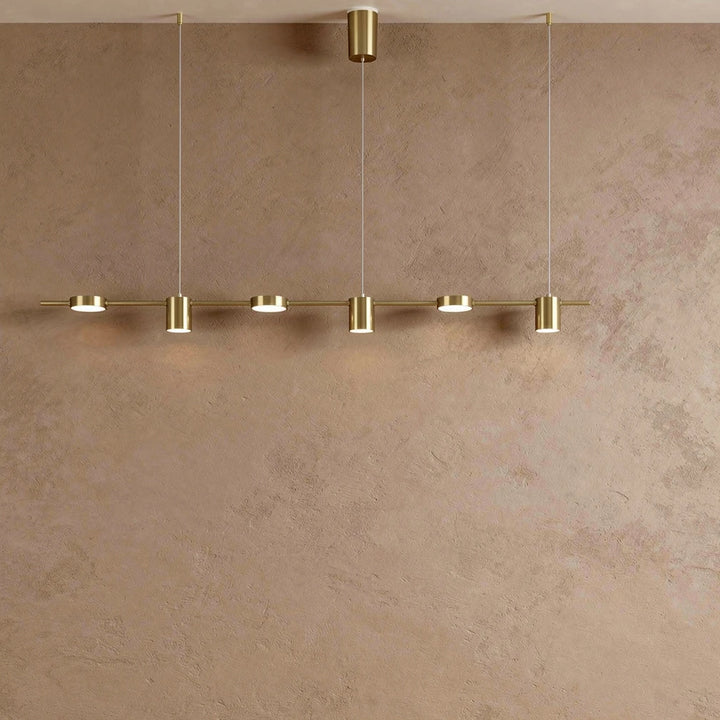 Rosalina | Metal Linear Multi-Head Pendant Light