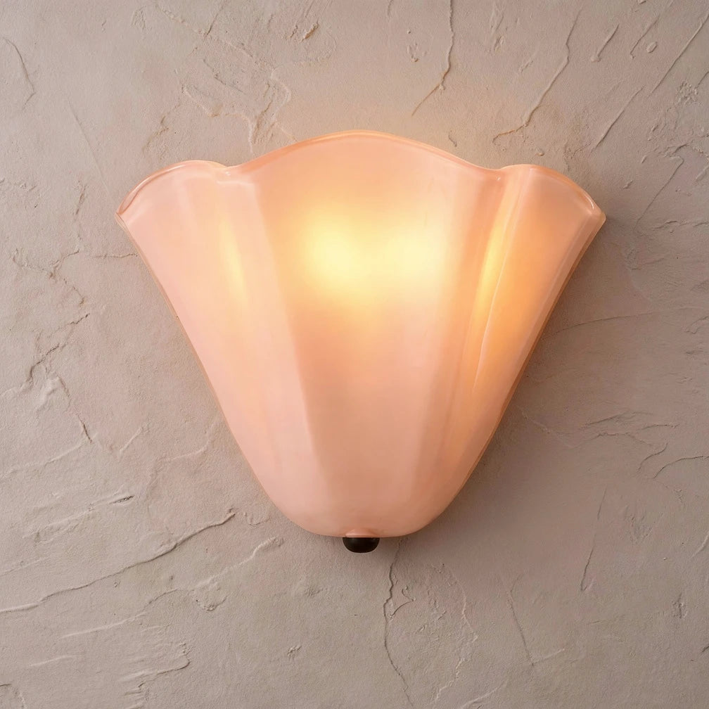 Vika | Milk Glass Wall Sconce