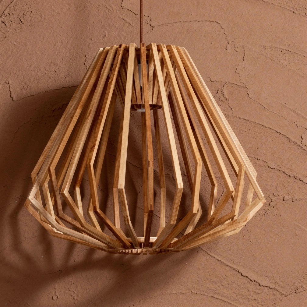 Spile | Wood Cage Pendant Light