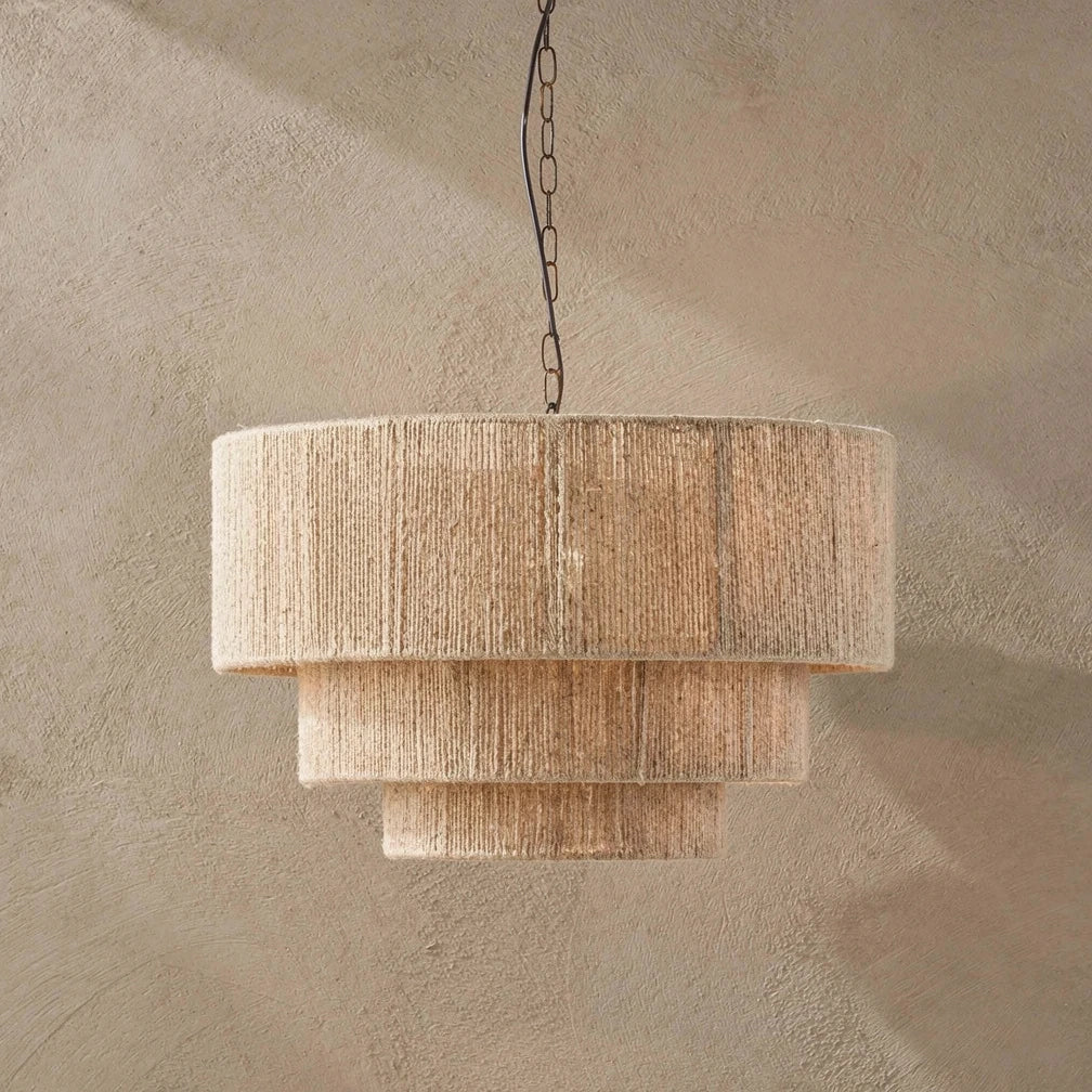 Tovo | Rattan Tiered Pendant Light
