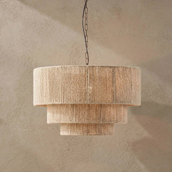 Tovo | Rattan Tiered Pendant Light