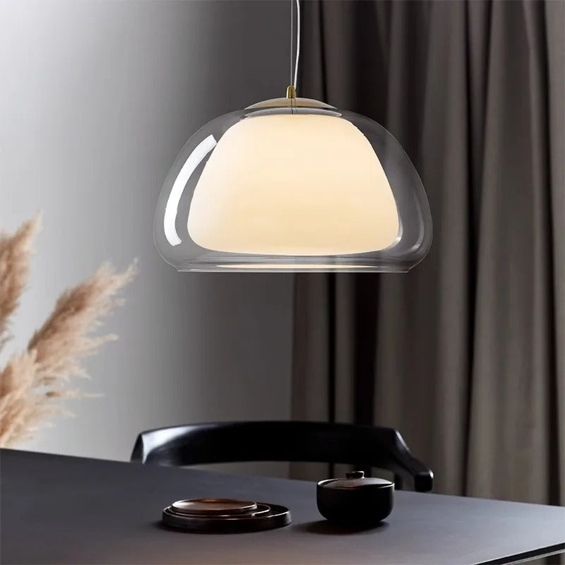 Nuva | Double-Layer Glass Pendant Light