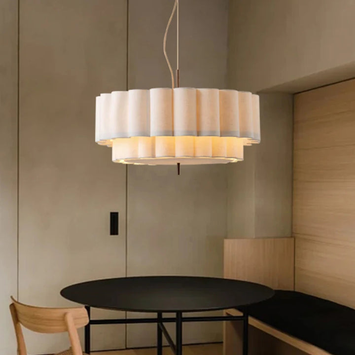 Meri | Soft Minimalist Fabric Chandelier for Dining & Living