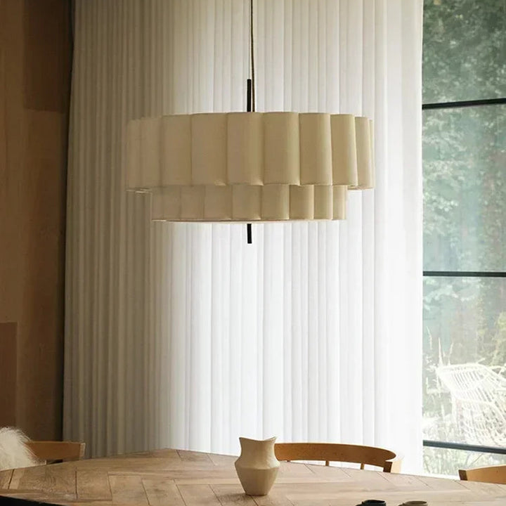 Meri | Soft Minimalist Fabric Chandelier for Dining & Living