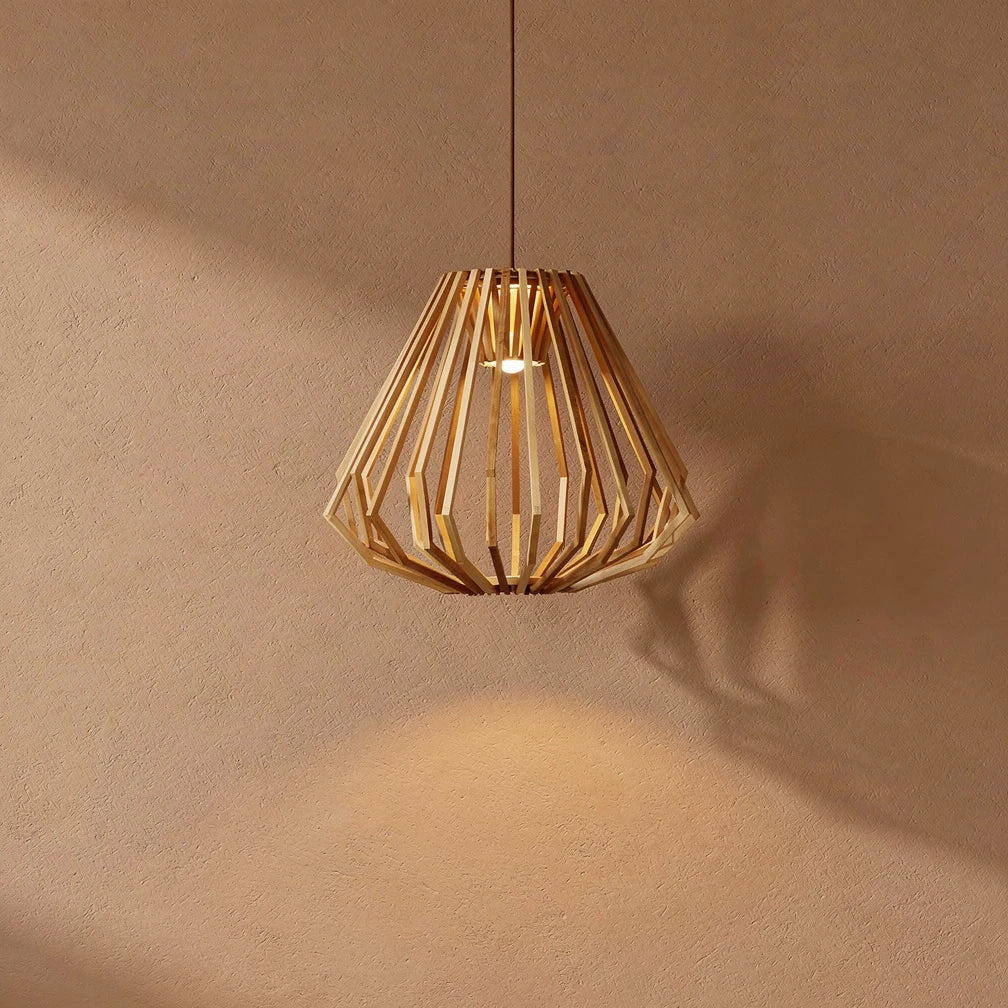 Spile | Wood Cage Pendant Light