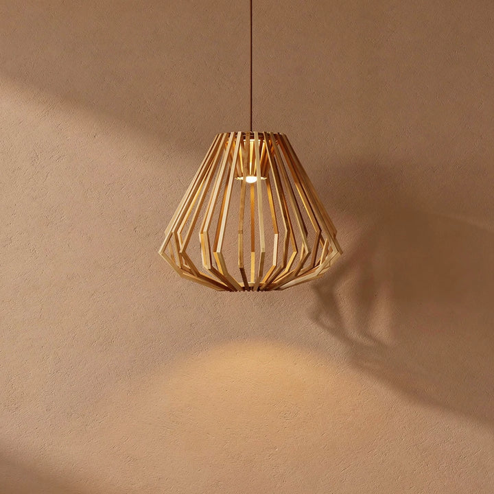 Spile | Wood Cage Pendant Light