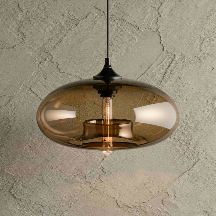 Tama | Tinted Glass Oval Pendant Light