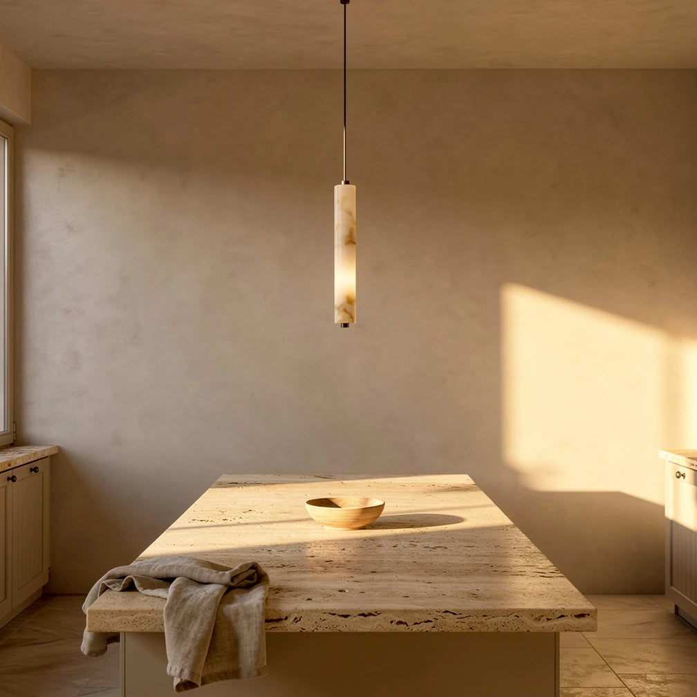 Sumi Column | Alabaster Pendant Light