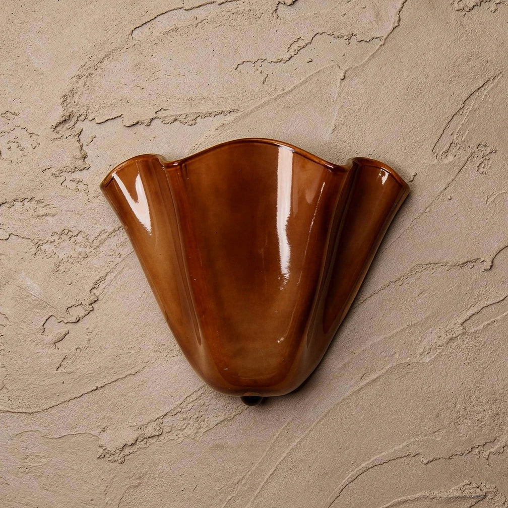 Vika | Milk Glass Wall Sconce