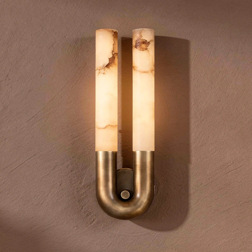 Futaba | Twin Alabaster Wall Sconce