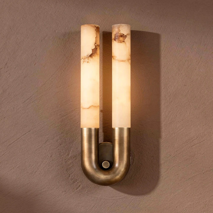 Futaba | Twin Alabaster Wall Sconce
