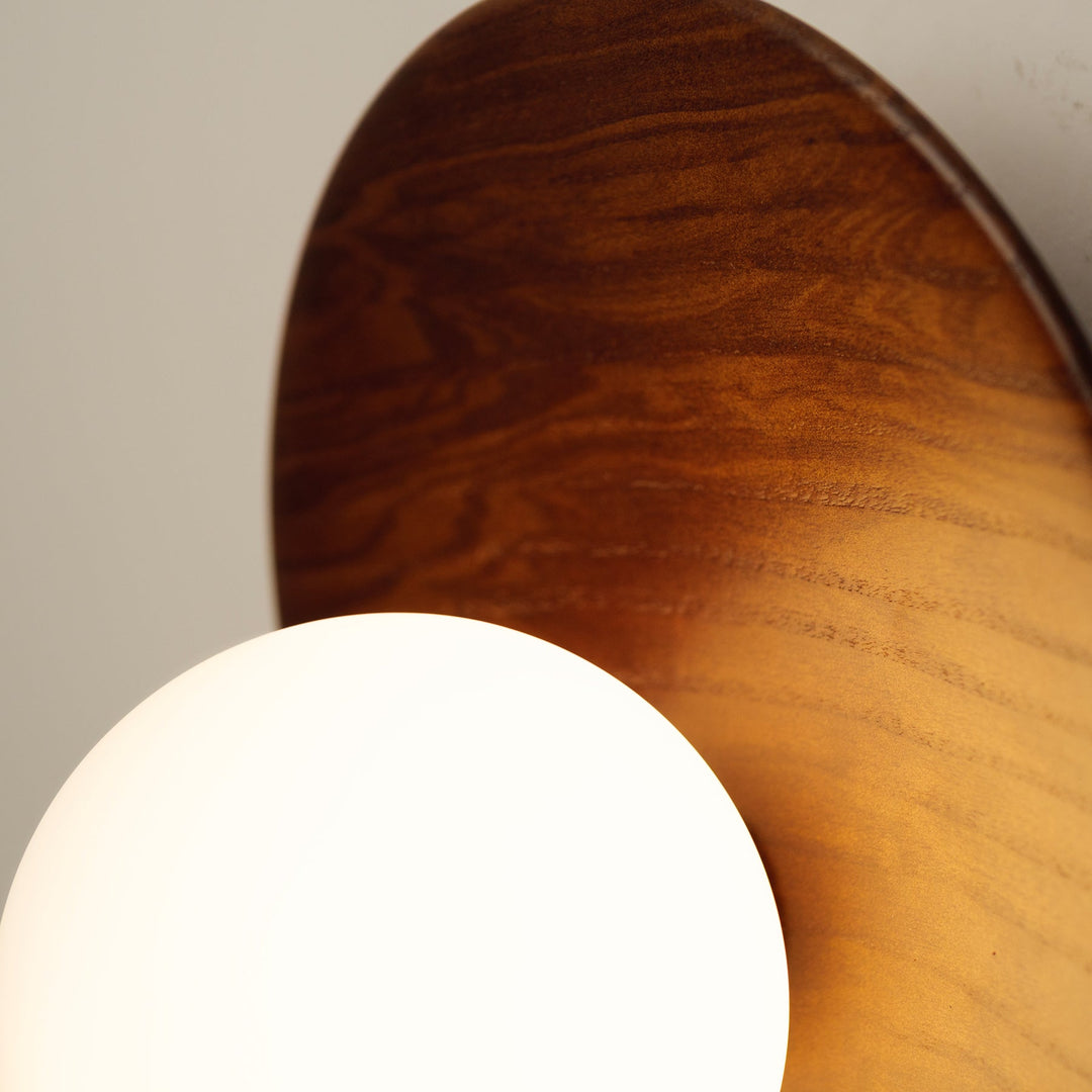 Folde | Wood Globe Wall Sconce
