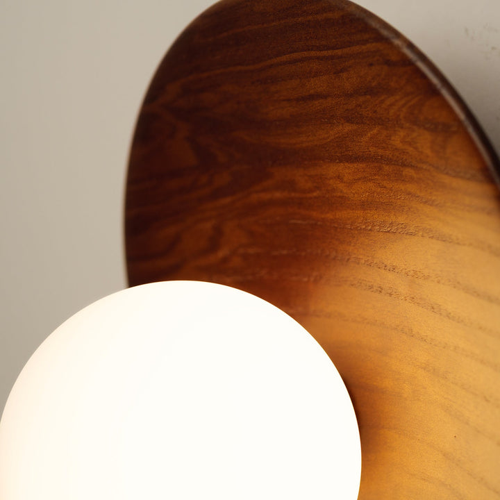 Folde | Wood Globe Wall Sconce