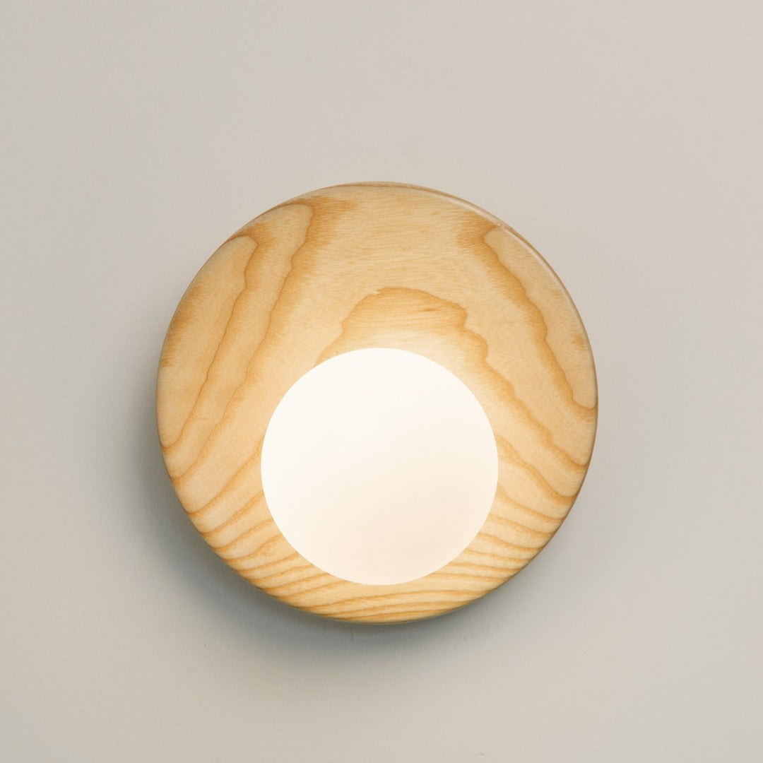 Folde | Wood Globe Wall Sconce