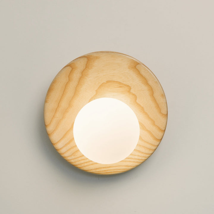 Folde | Wood Globe Wall Sconce