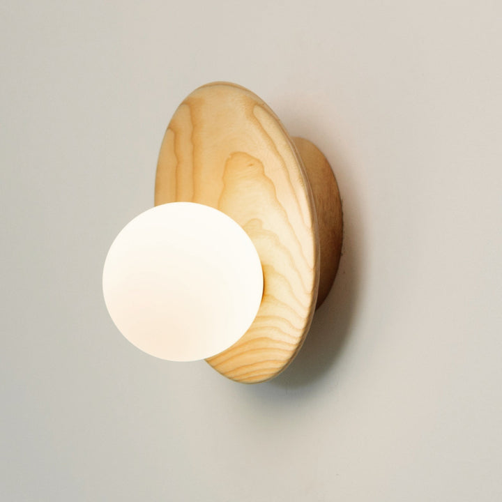 Folde | Wood Globe Wall Sconce