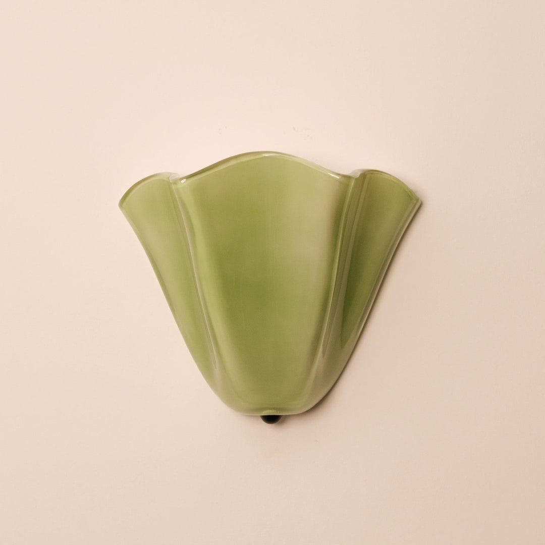 Vika | Milk Glass Wall Sconce
