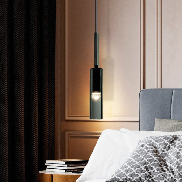 Postmodern Linear Pendant Light - Hanging Glass Light Fixture - Taina - Louve Lights